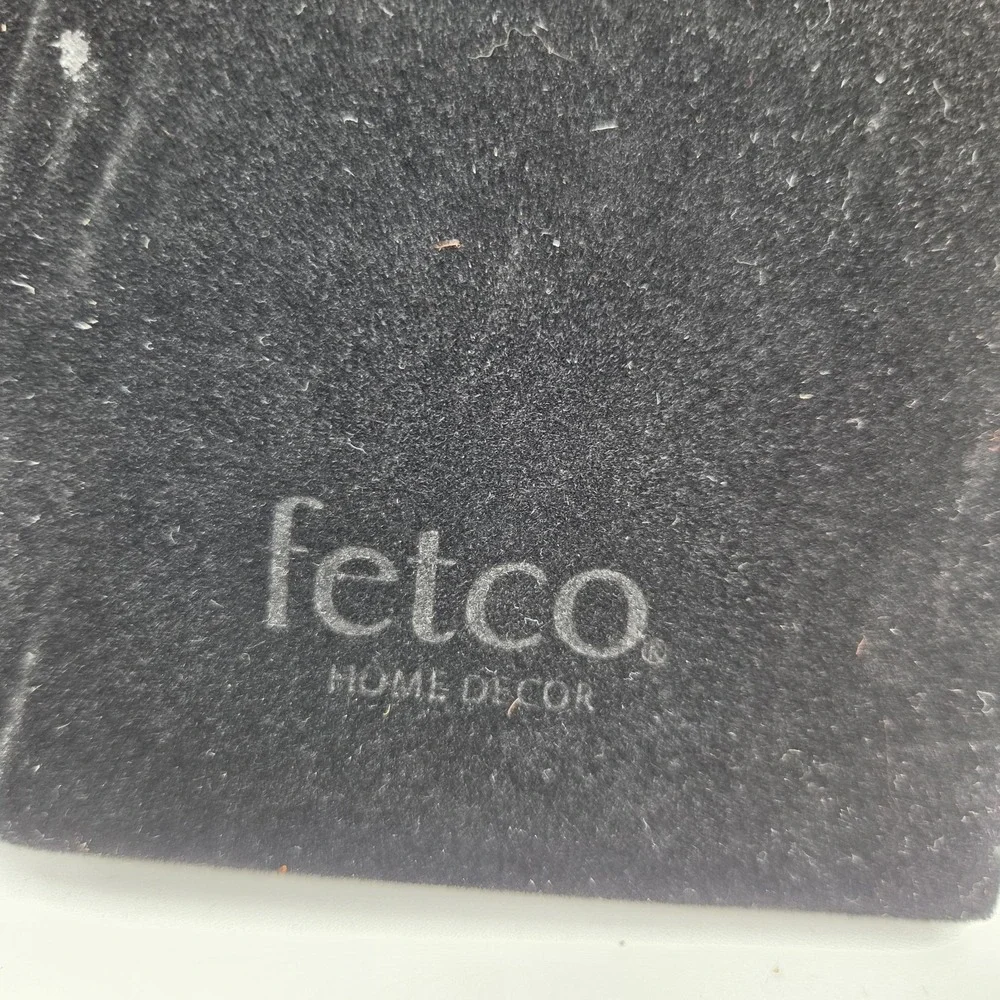 Fetco Mosaic Mirrored Picture Frame Glass & Velvet 8
